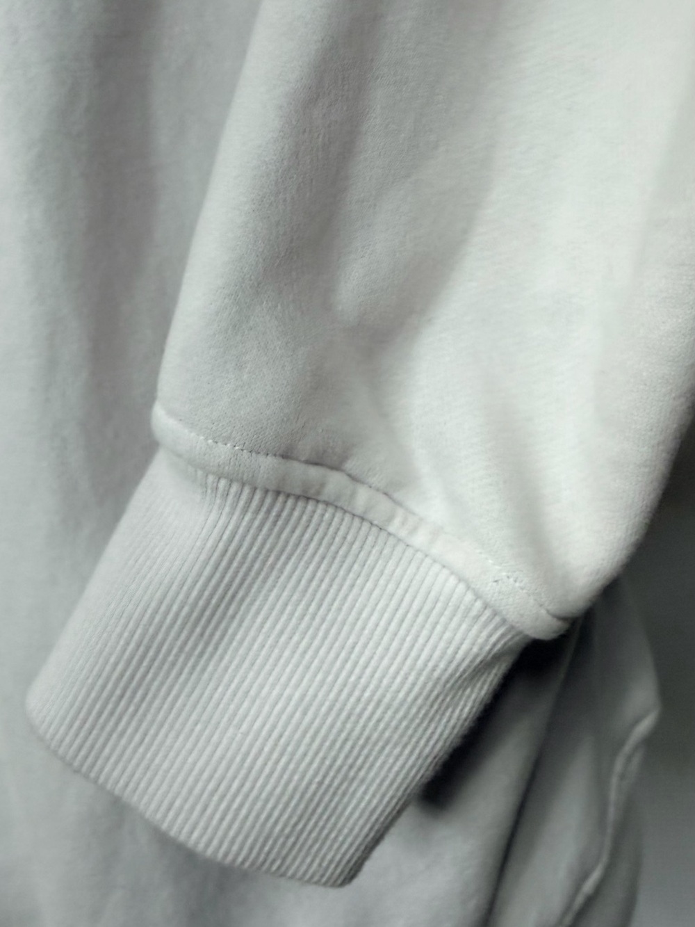 Tennis Club Graphic Crewneck Sweatshirt - White with Blue Print - Picture 11 of 15